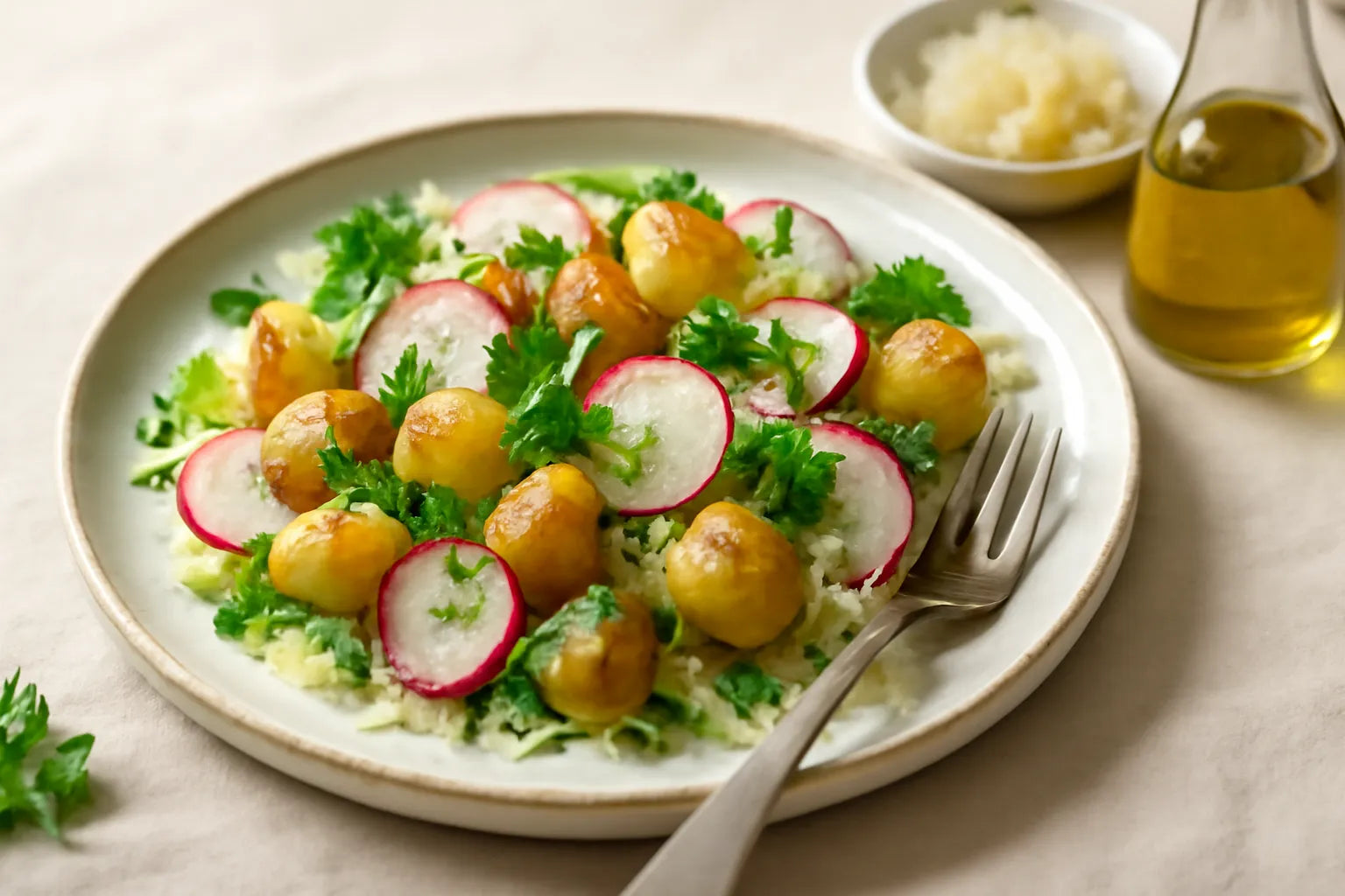 Potato and radish salad