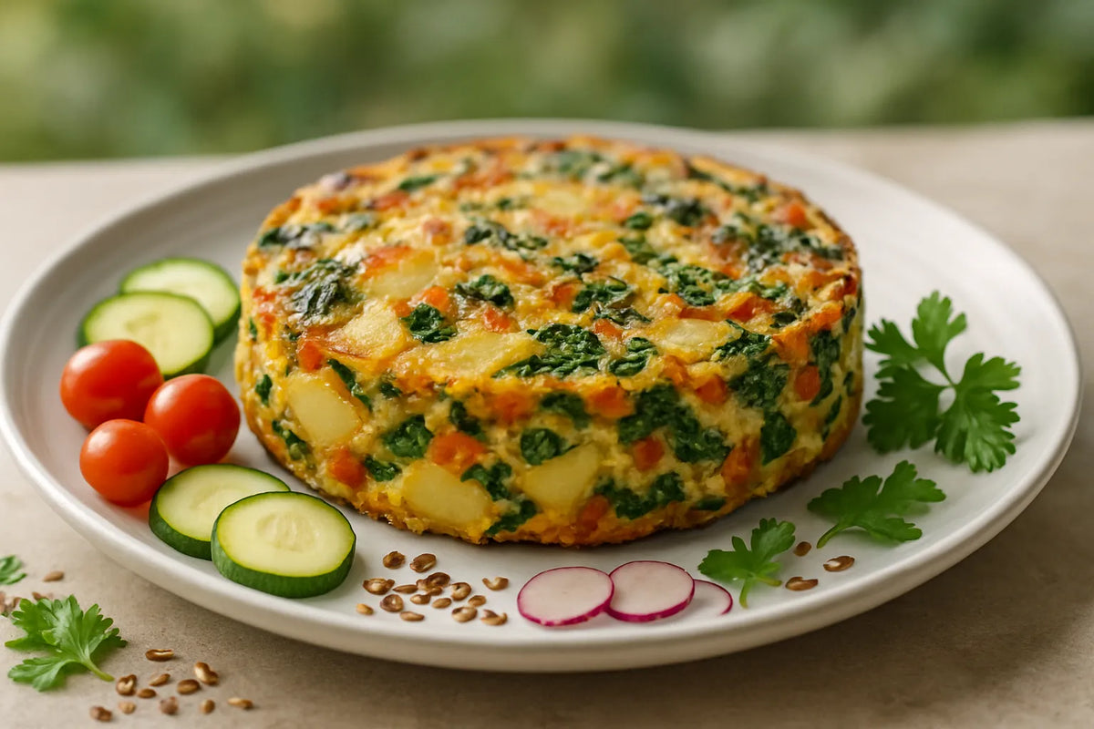 Potato vegetable frittata