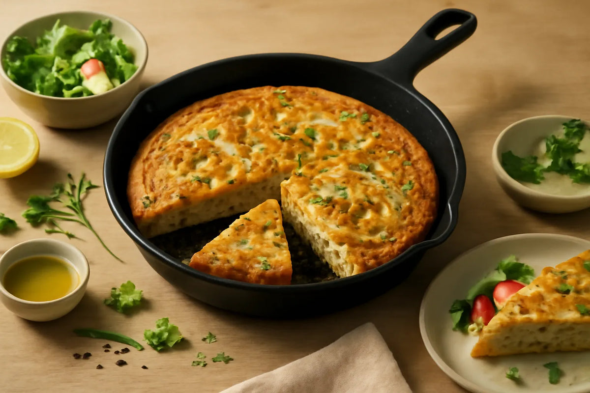 Prebiotic Onion Lentil Frittata