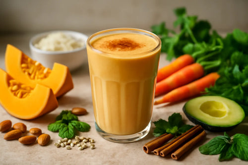 Pumpkin smoothie with cinnamon