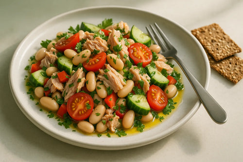 Quick tuna salad with beans