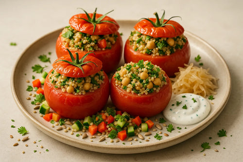 Pomodori Ripieni di Quinoa e Ceci
