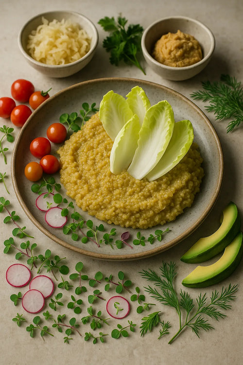 Quinoa mash with endive