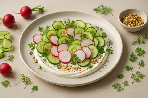 Radish Cucumber Yogurt Salad
