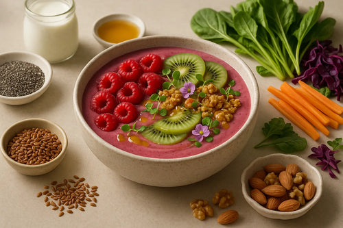 Raspberry Kefir Smoothie Bowl