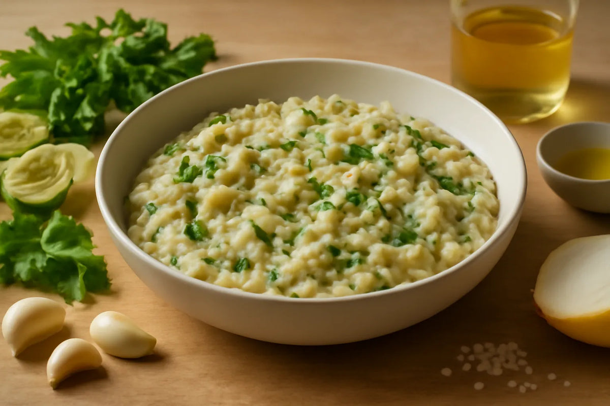 Risotto with artichokes and herbs