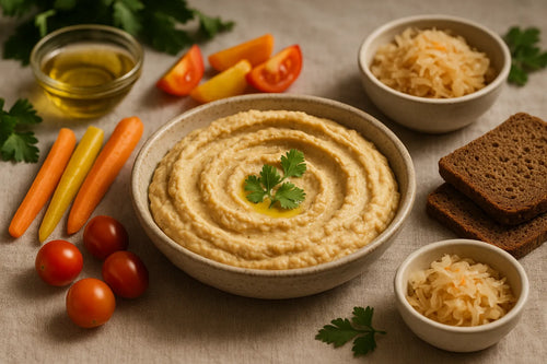 Roasted Garlic Chickpea Spread