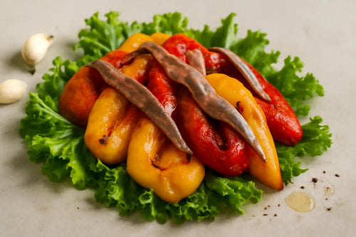 Salade de poivrons rôtis aux anchois