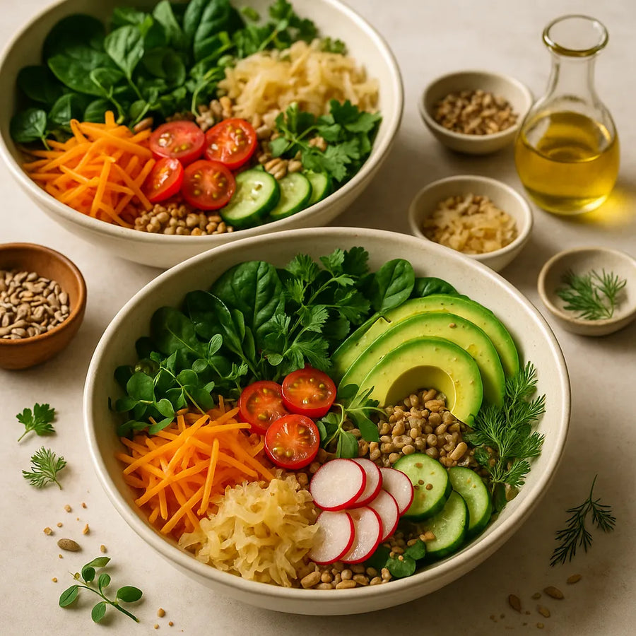 Healthy Salad Recipes to Support Your Gut and Microbiome