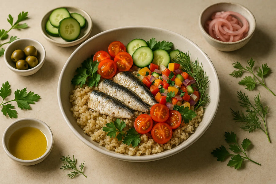 Sardina Quinoa Mediterráneo Bol