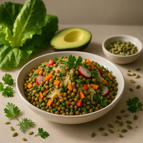 Sauerkraut Lentil Salad