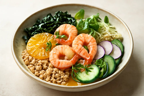 Shrimp Seaweed Ponzu Ginger Pokebowl