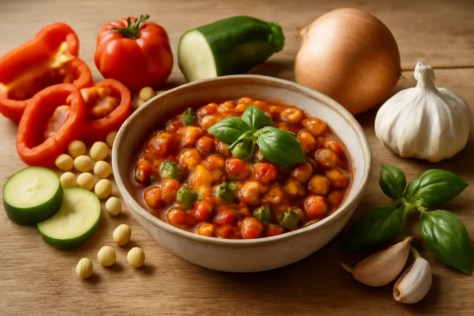 Spaanse ratatouille met kikkererwten
