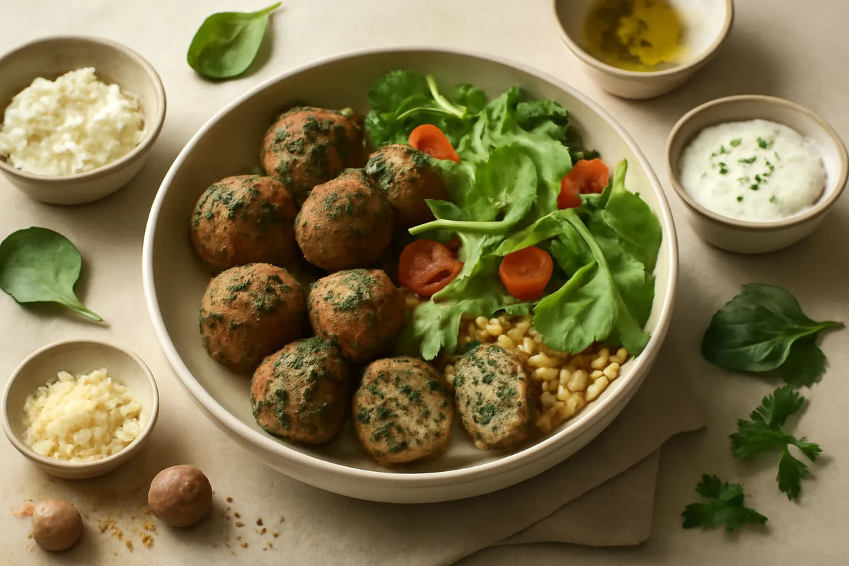 Albóndigas ligeras de espinacas y ricota