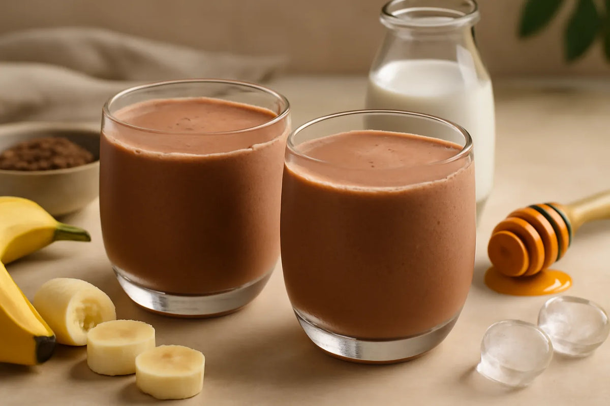 Sports Recovery Chocolate Banana Kefir Smoothie