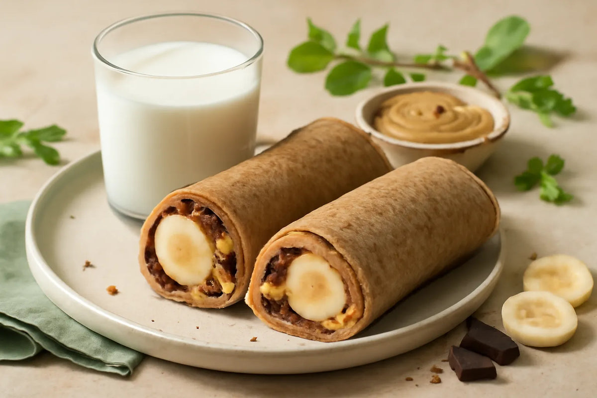 Sports Recovery Chocolate Banana Kefir Wrap