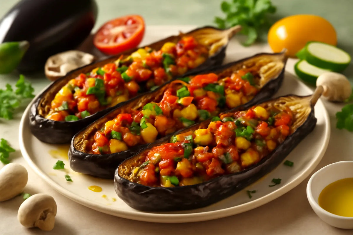 Melanzane ripiene di verdure