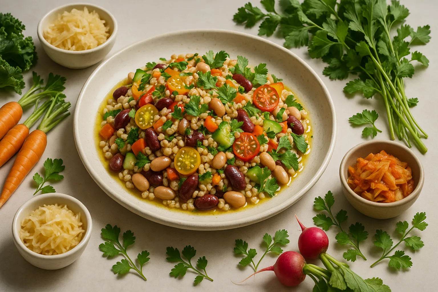 Summer Barley Bean Salad
