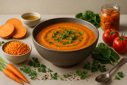 Sweet Potato Red Lentil Soup