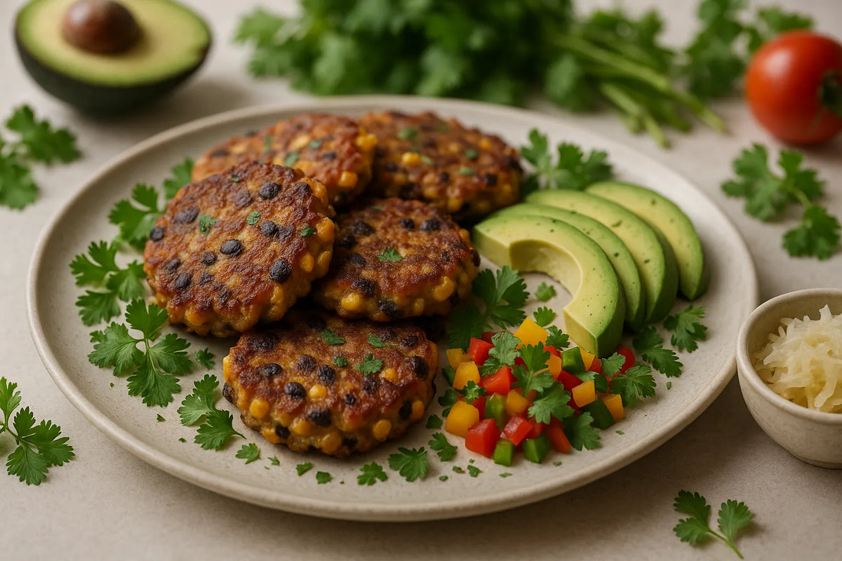 Sweetcorn Black Bean Fritters
