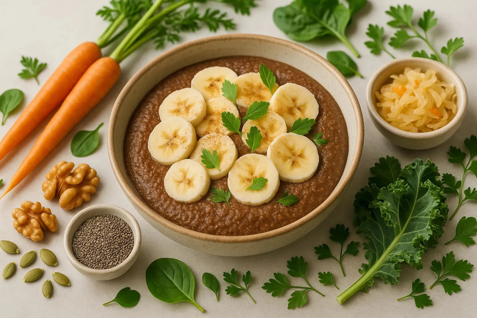 Porridge de teff à la banane et à la cannelle
