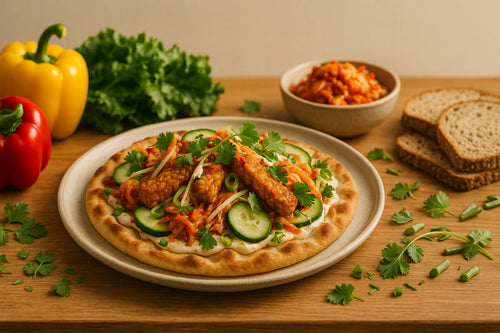 Tempeh Kimchi Flatbread