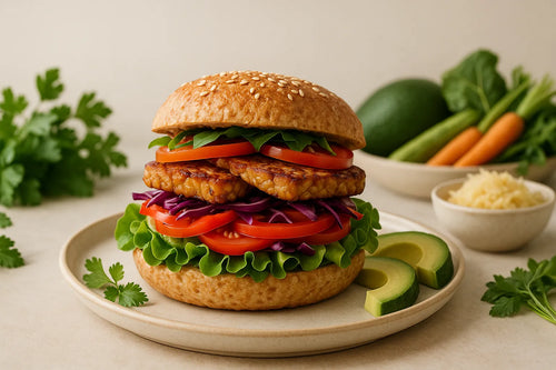 Tempeh Veggie Burgers
