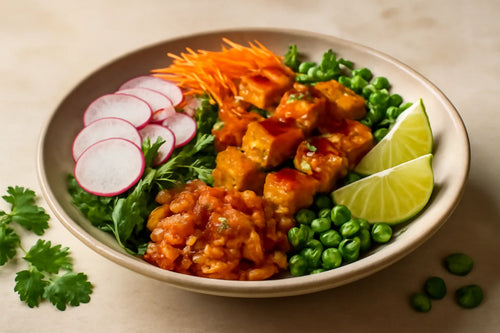 Tofu Kimchi Gochujang Lime Pokebowl
