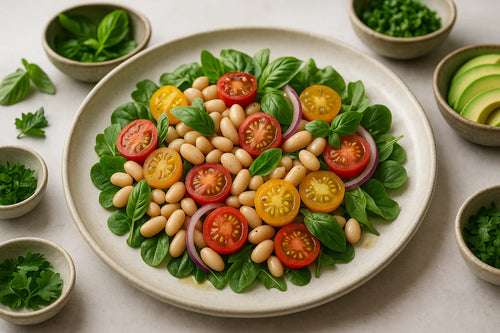 Tomato White Bean Basil Salad