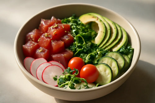 Tuna Avocado Wakame Pokebowl