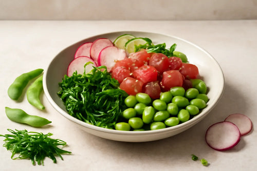 Tuna Edamame Seaweed Pokebowl