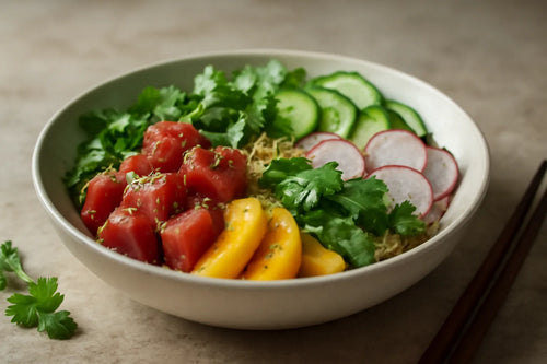 Tuna Mango Ponzu Lime Pokebowl