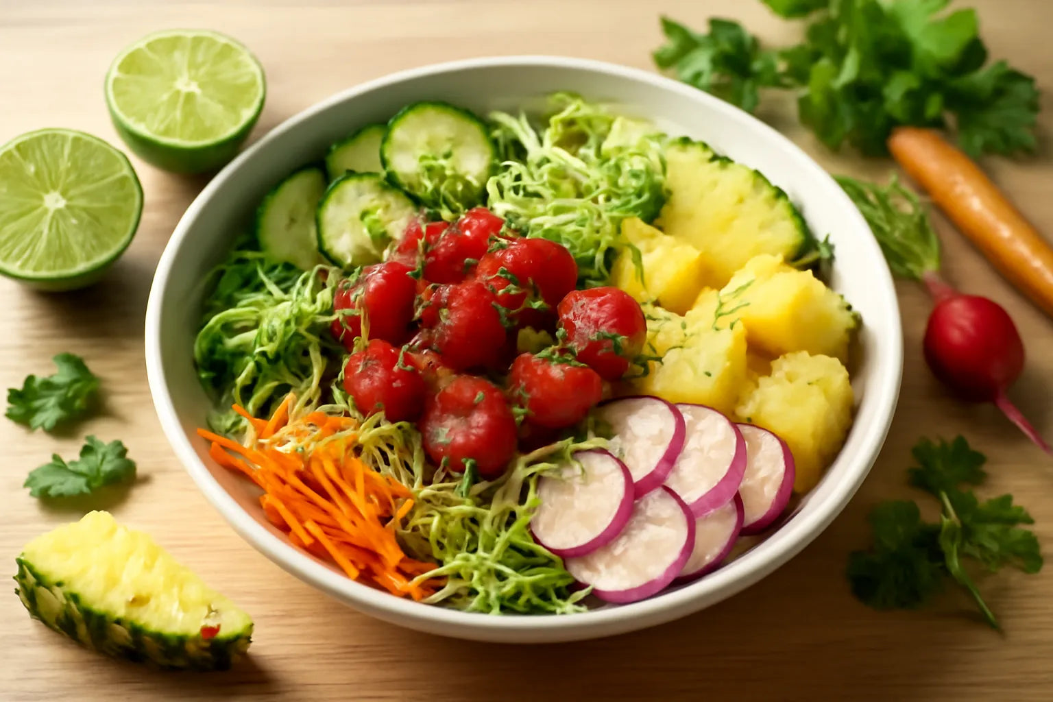 Tuna Pineapple Chili Lime Pokebowl