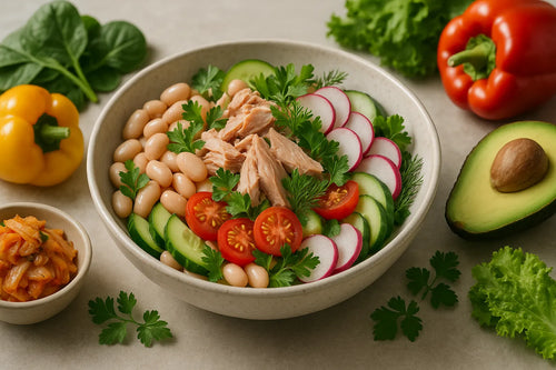 Tuna salad with white beans