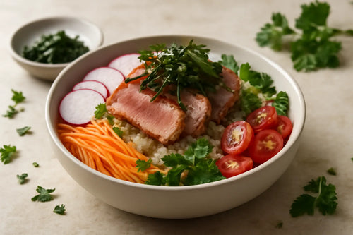 Tuna Seaweed Quinoa Pokebowl