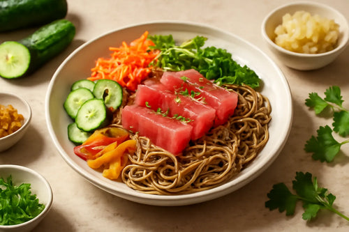 Tuna Soba Sesame Soy Pokebowl