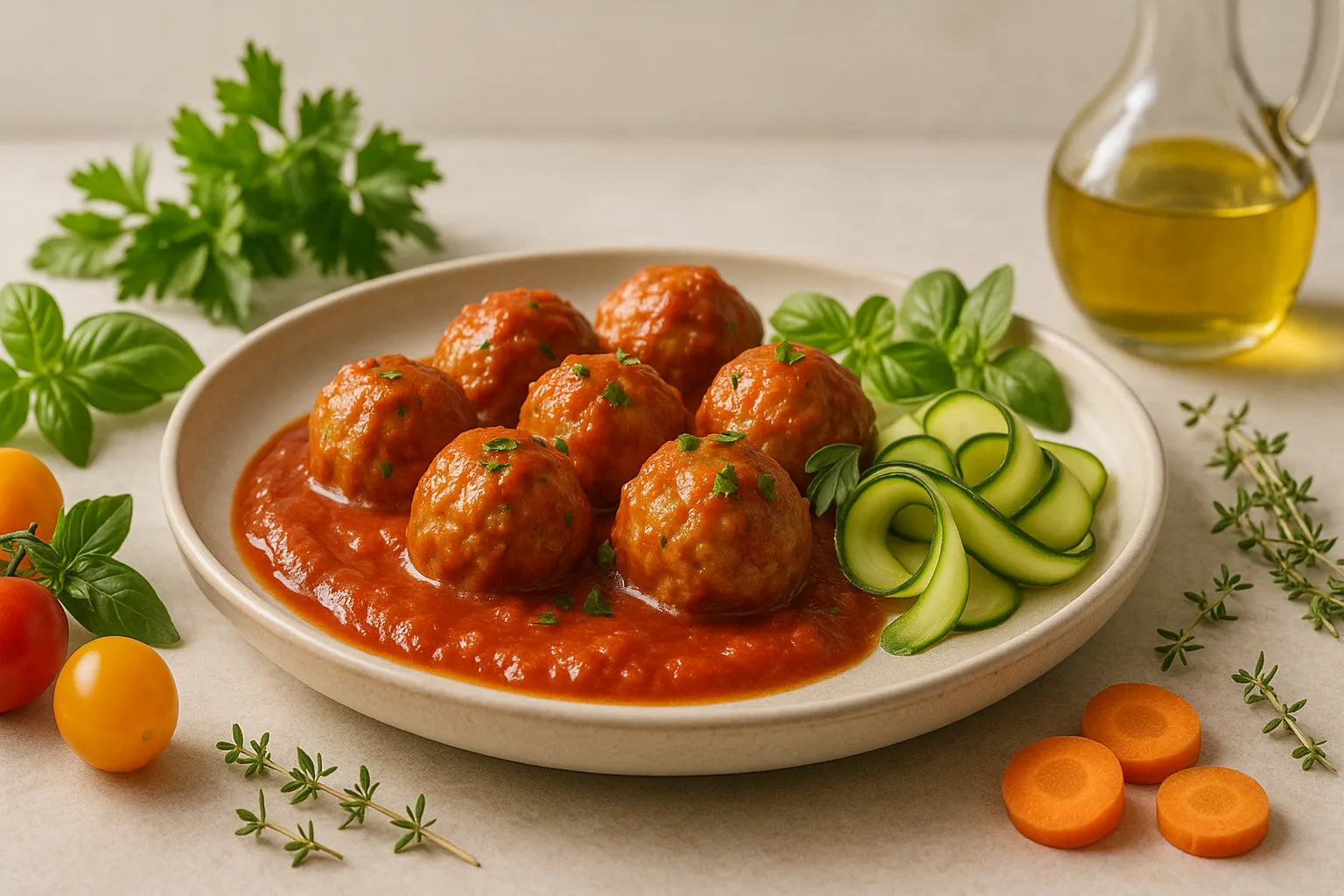 Turkey meatballs in tomato sauce