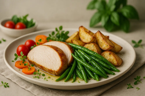 Turkey with green beans and potato