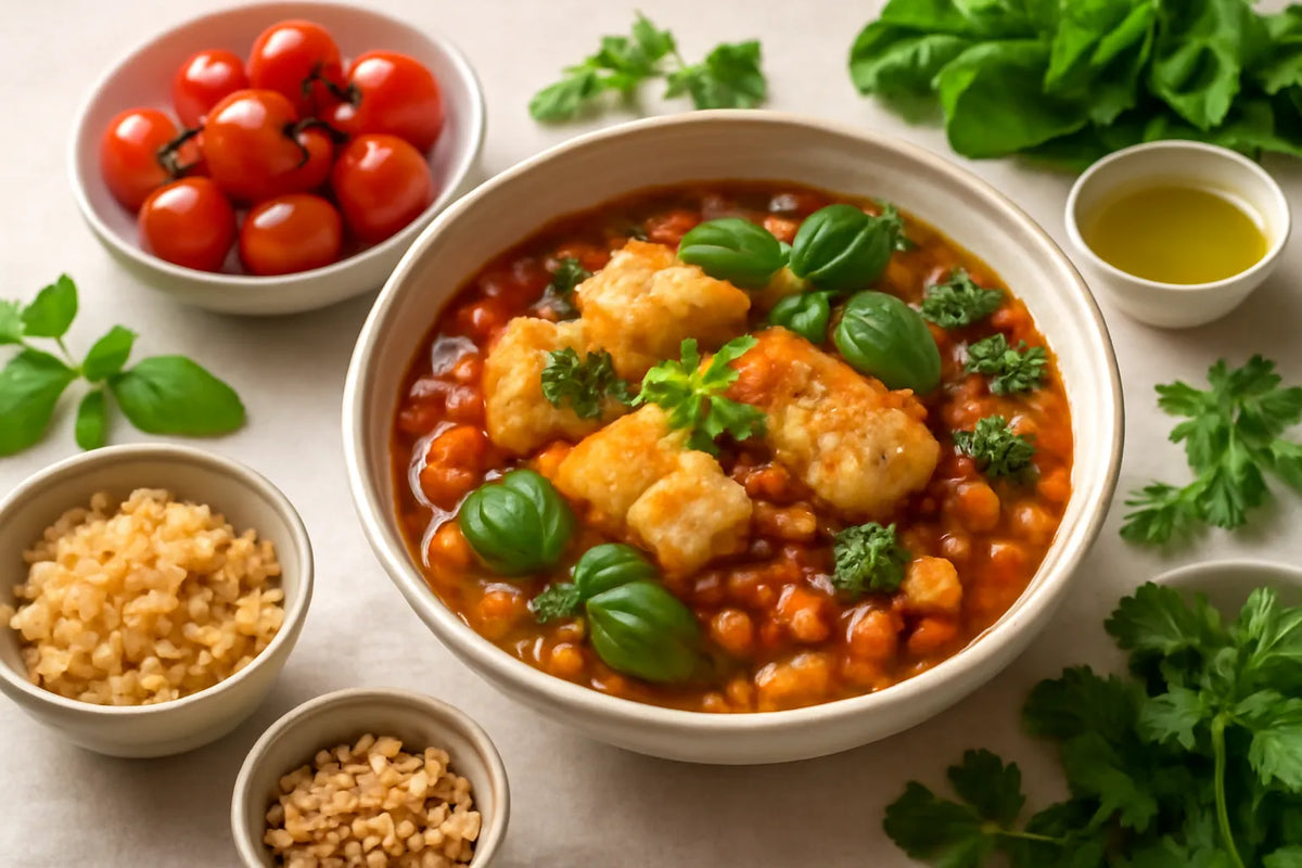 Guiso de pescado toscano con tomates