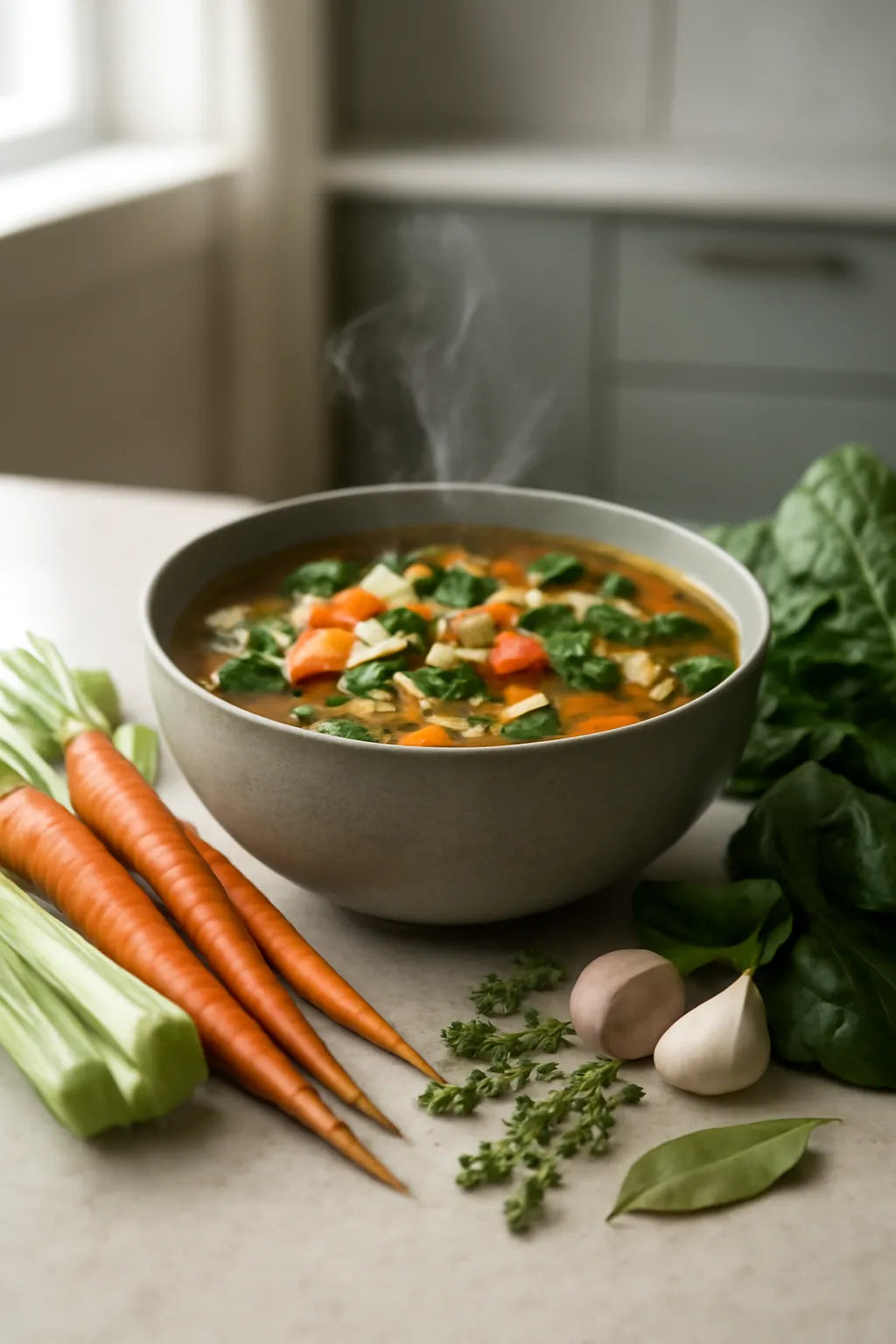 Vegetable barley soup