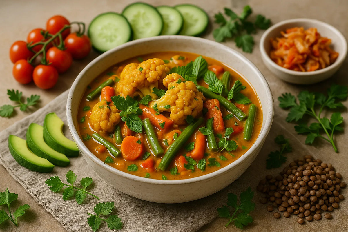 Vegetable curry with cauliflower