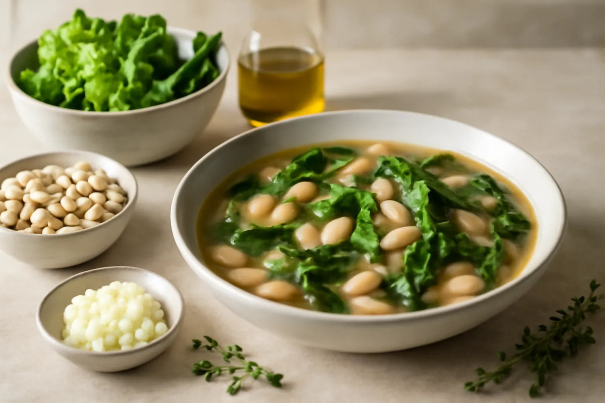 White bean and escarole soup
