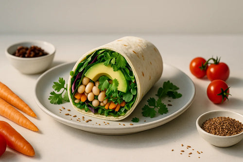 White Bean Avocado Wrap