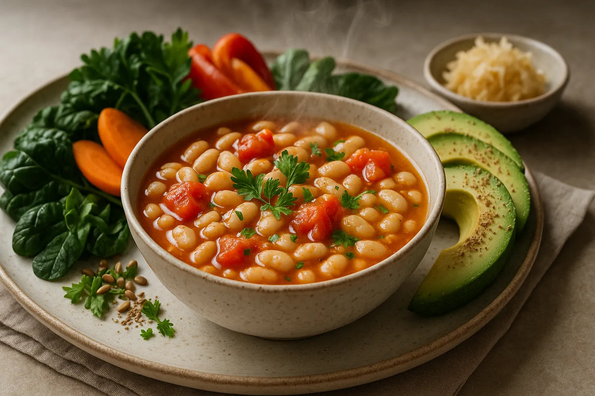 White bean stew with tomato