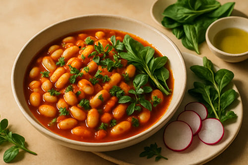 White beans in tomato sauce
