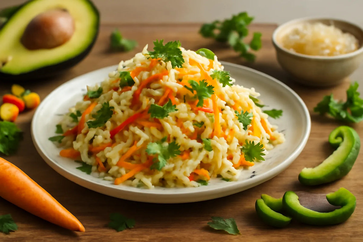 White cabbage slaw with carrot