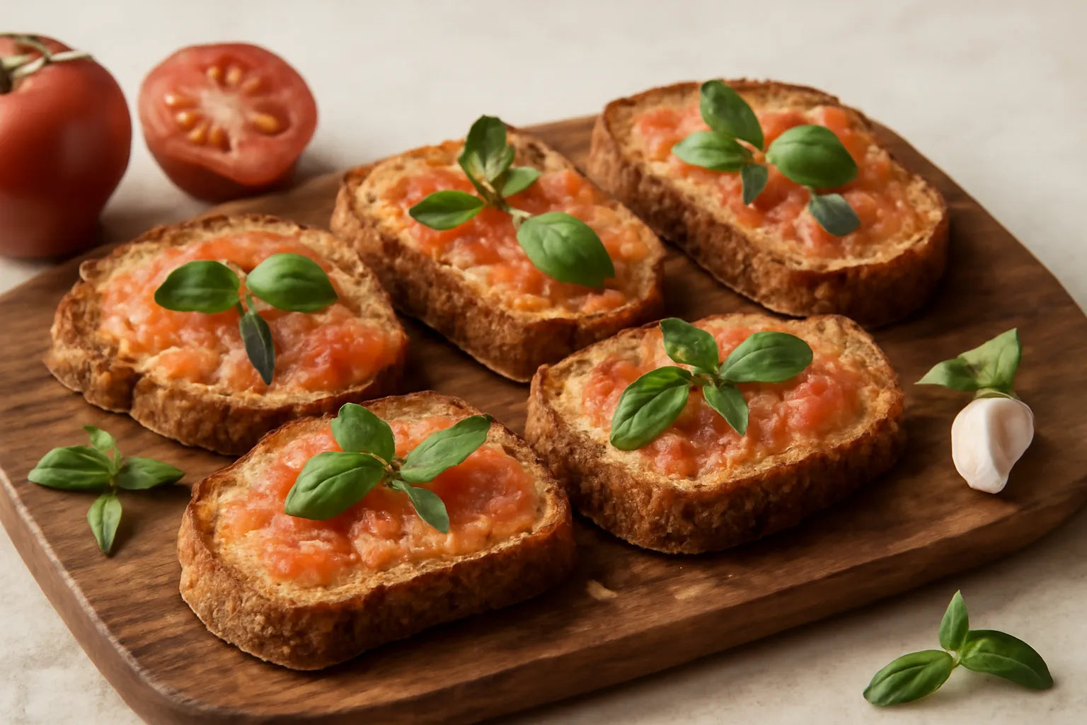 Volkoren brood met tomaat