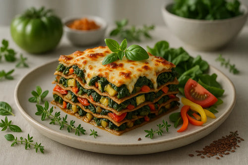 Whole-grain vegetable lasagna