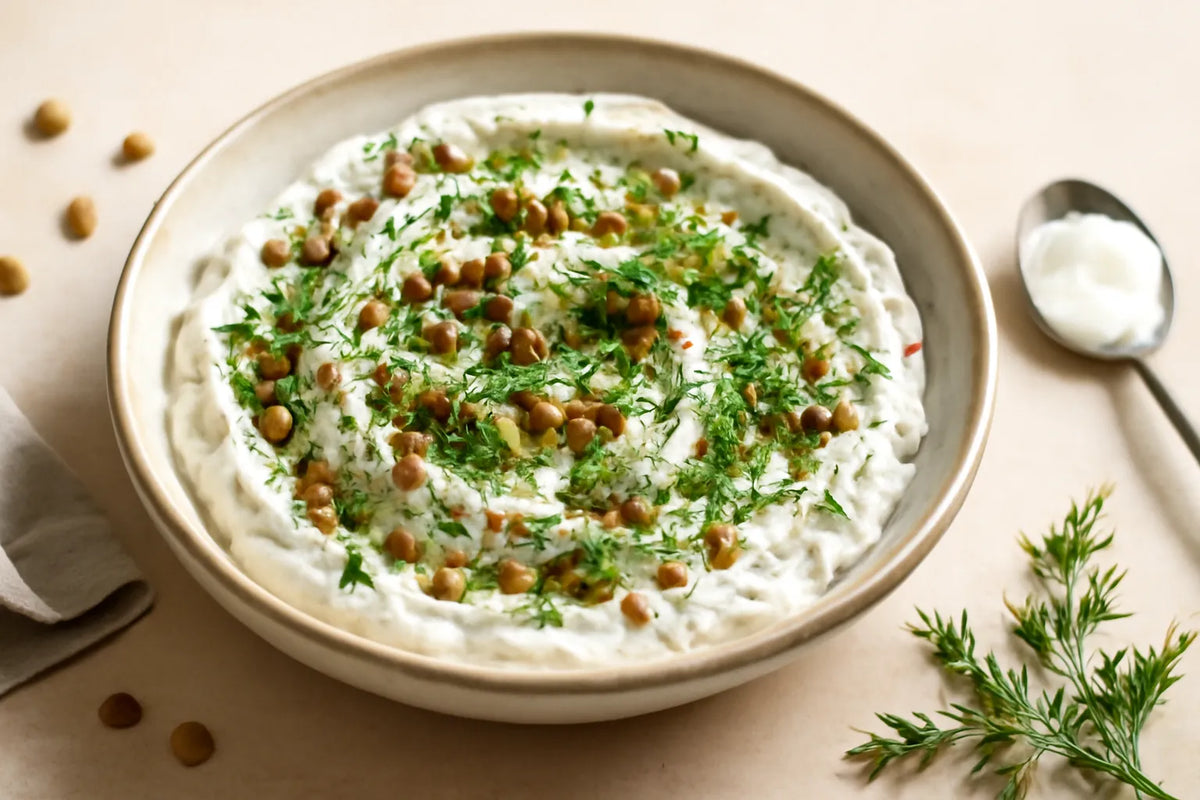 Yogurt Dill Lentil Mezze Bowl