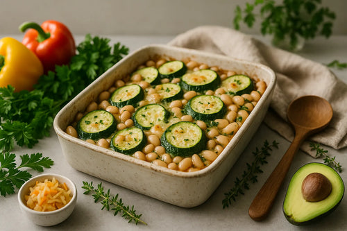 Zucchini and white bean casserole